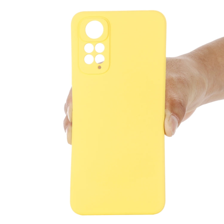 For Xiaomi Redmi Note 11S / Note 11 4G Pure Color Liquid Silicone Shockproof Full Coverage Phone Case