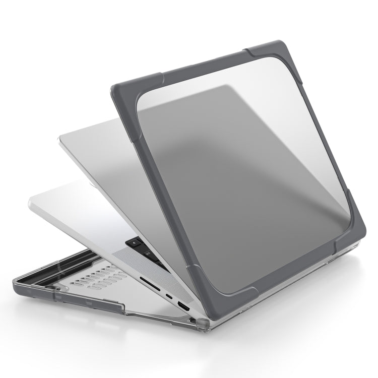 TPU + PC Two-color Anti-fall Laptop Protective Case For MacBook Pro 16.2 inch A2485 2021