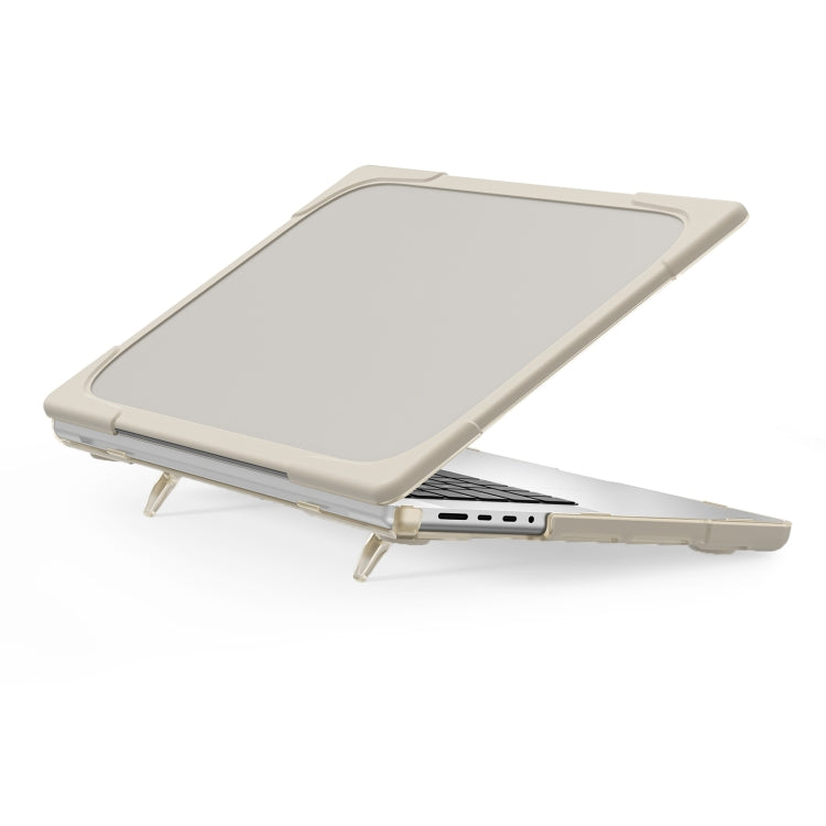 TPU + PC Two-color Anti-fall Laptop Protective Case For MacBook Pro 16.2 inch A2485 2021