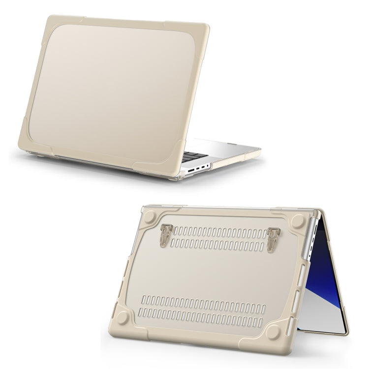 TPU + PC Two-color Anti-fall Laptop Protective Case For MacBook Pro 16.2 inch A2485 2021