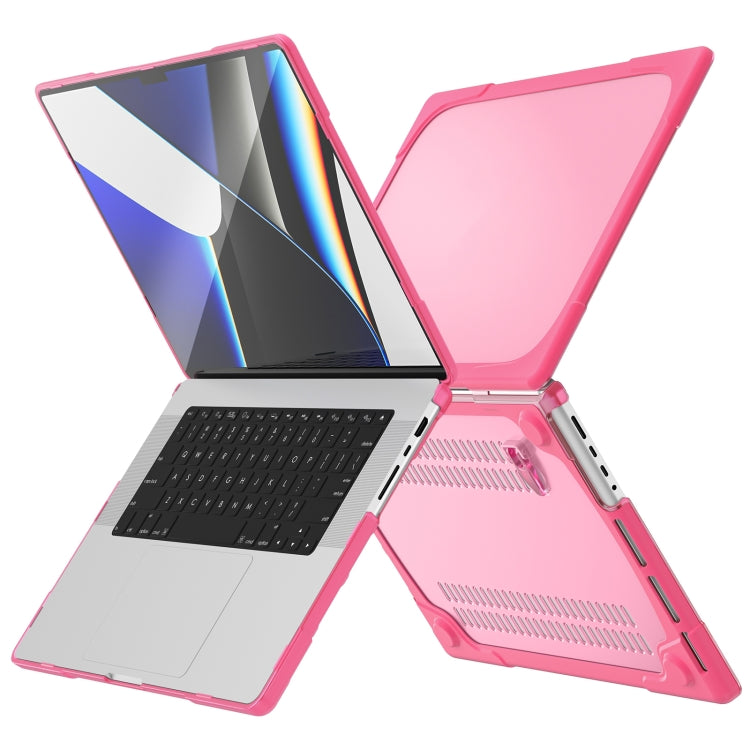 TPU + PC Two-color Anti-fall Laptop Protective Case For MacBook Pro 16.2 inch A2485 2021