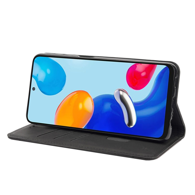 For Xiaomi Redmi Note 11 4G / Note 11S Skin Feel Magnetic Splicing Leather Phone Case