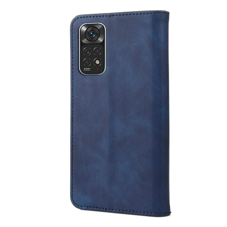 For Xiaomi Redmi Note 11 4G / Note 11S Skin Feel Magnetic Splicing Leather Phone Case