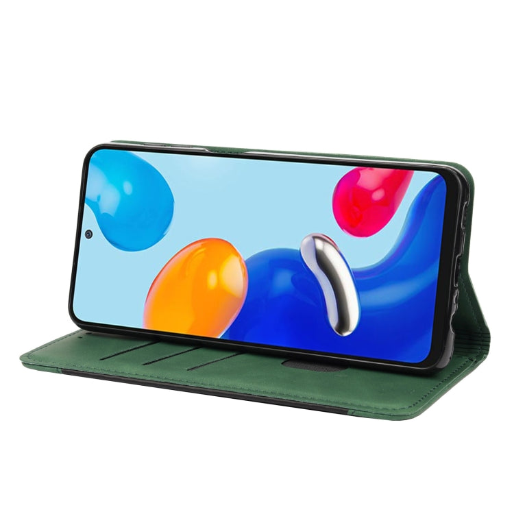 For Xiaomi Redmi Note 11 4G / Note 11S Skin Feel Magnetic Splicing Leather Phone Case