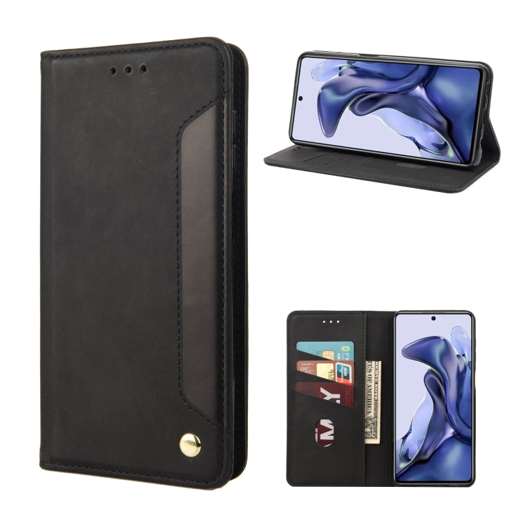 For Xiaomi Poco X4 Pro 5G Skin Feel Magnetic Splicing Leather Phone Case