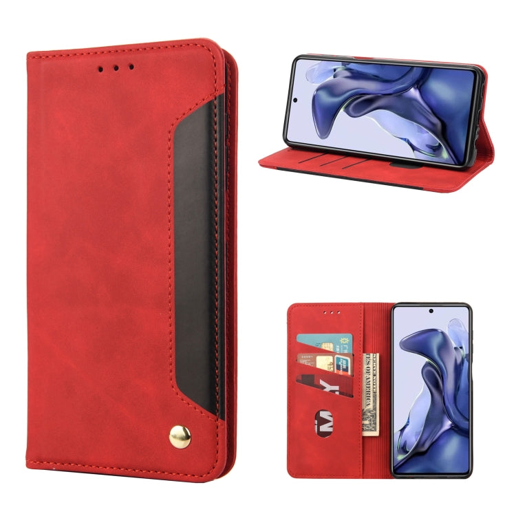 For Xiaomi Poco X4 Pro 5G Skin Feel Magnetic Splicing Leather Phone Case