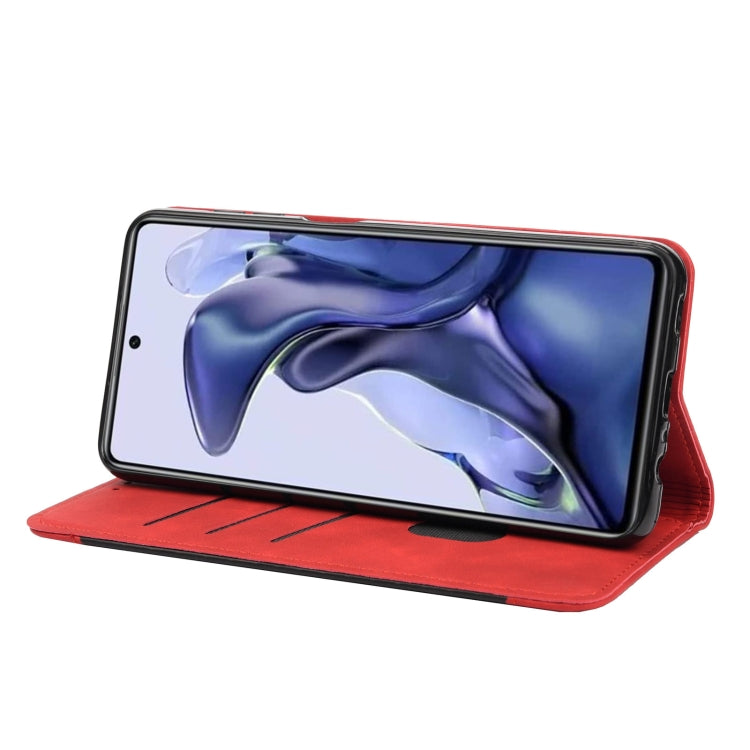 For Xiaomi Poco X4 Pro 5G Skin Feel Magnetic Splicing Leather Phone Case