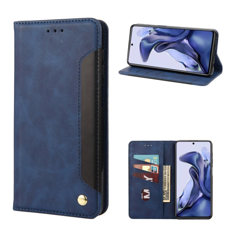 For Xiaomi Poco X4 Pro 5G Skin Feel Magnetic Splicing Leather Phone Case