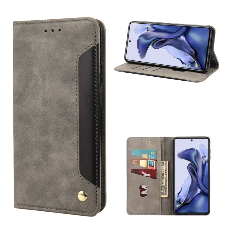 For Xiaomi Poco X4 Pro 5G Skin Feel Magnetic Splicing Leather Phone Case