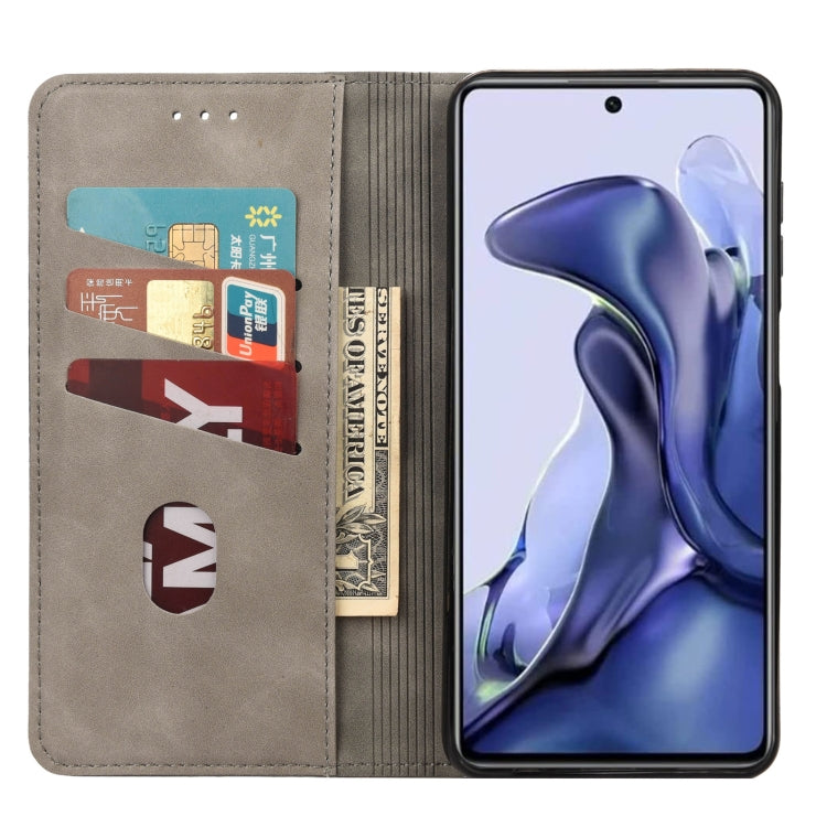 For Xiaomi Poco X4 Pro 5G Skin Feel Magnetic Splicing Leather Phone Case