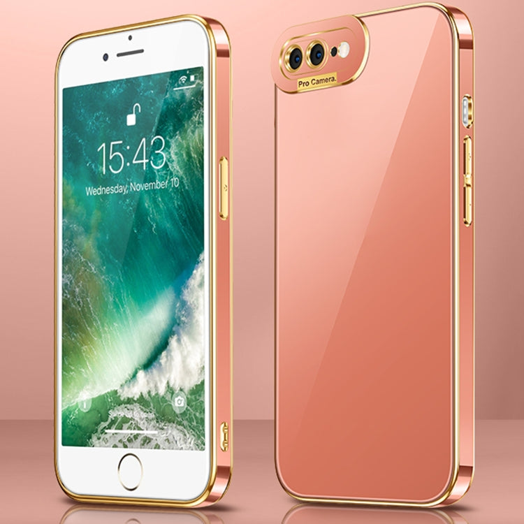 Electroplating All-inclusive Shockproof Phone Case For iPhone 8 Plus / 7 Plus