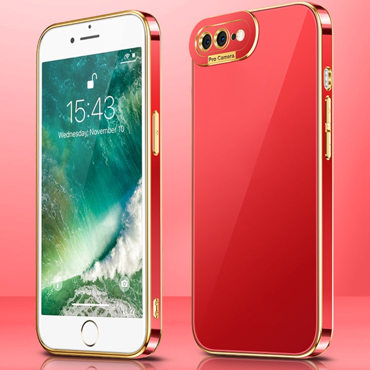 Electroplating All-inclusive Shockproof Phone Case For iPhone 8 Plus / 7 Plus