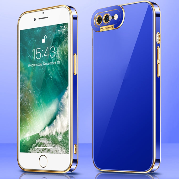 Electroplating All-inclusive Shockproof Phone Case For iPhone 8 Plus / 7 Plus