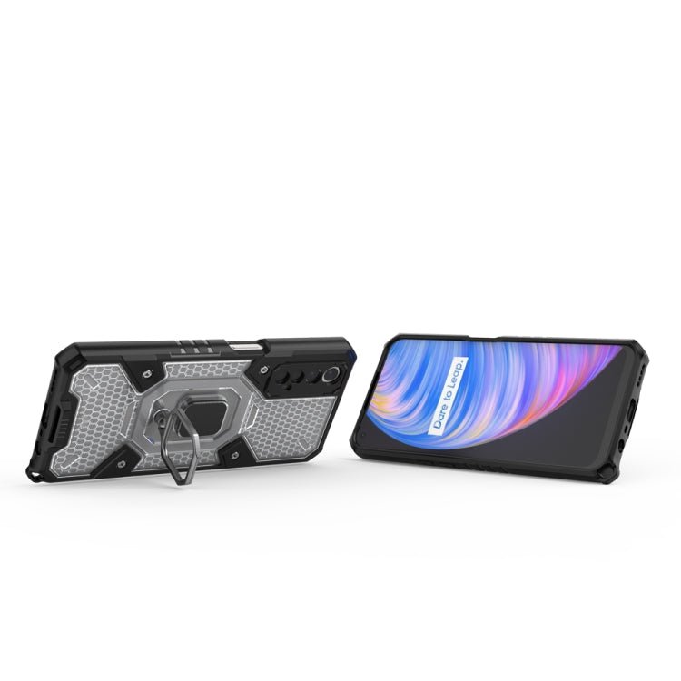 For OPPO Realme 7 Space PC+TPU Shockproof Phone Case with Ring Holder