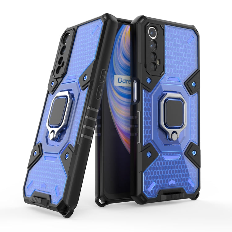 For OPPO Realme 7 Space PC+TPU Shockproof Phone Case with Ring Holder