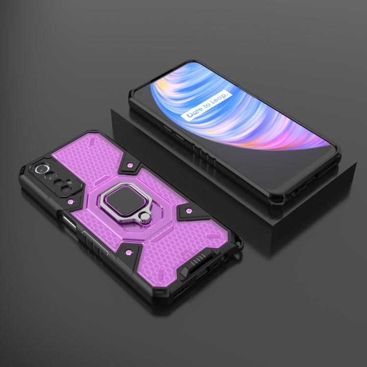 For OPPO Realme 7 Space PC+TPU Shockproof Phone Case with Ring Holder