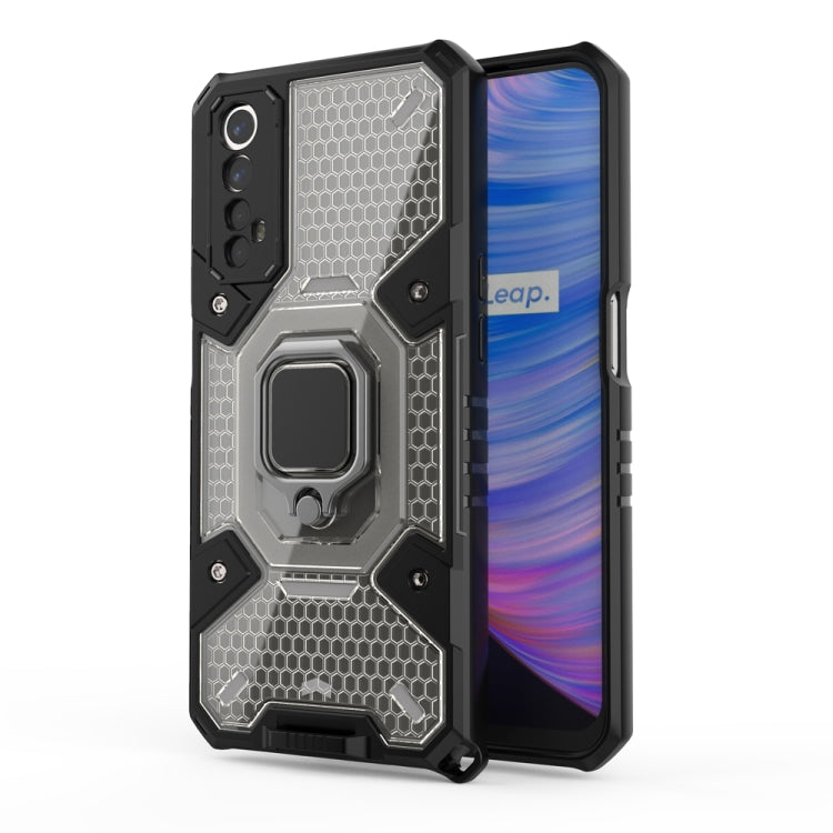 For OPPO Realme 7 Space PC+TPU Shockproof Phone Case with Ring Holder