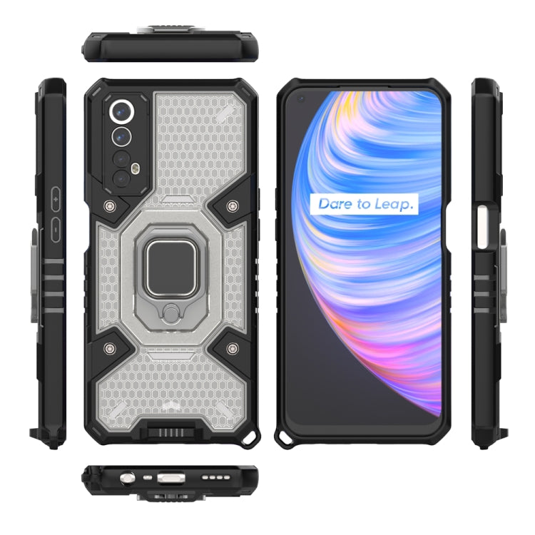 For OPPO Realme 7 Space PC+TPU Shockproof Phone Case with Ring Holder