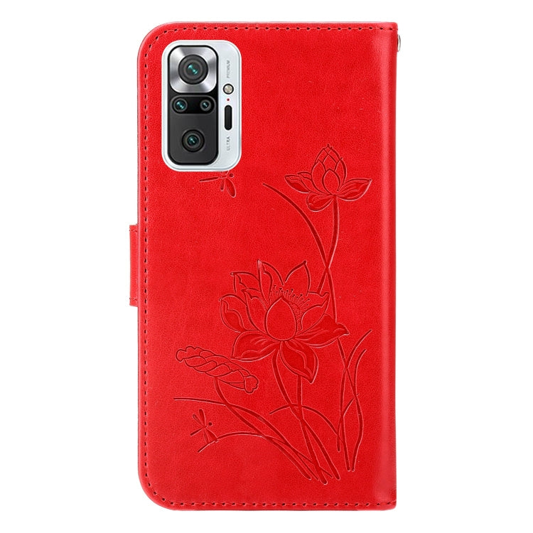 For Xiaomi Redmi Note 9 Pro / Pro Max Lotus Embossed Leather Phone Case