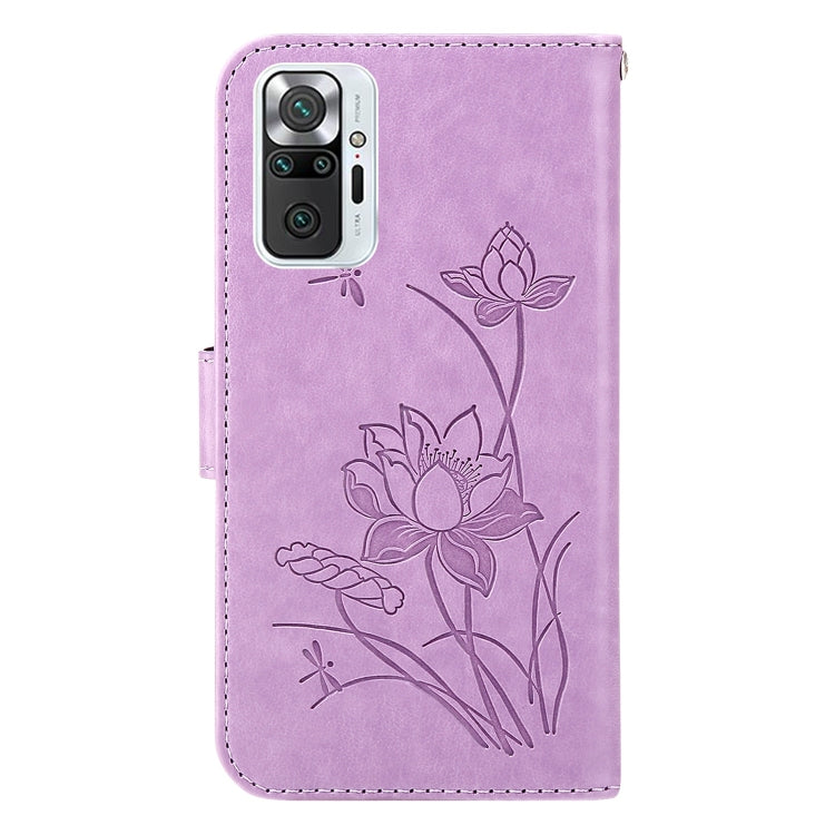 For Xiaomi Redmi Note 9 Pro / Pro Max Lotus Embossed Leather Phone Case