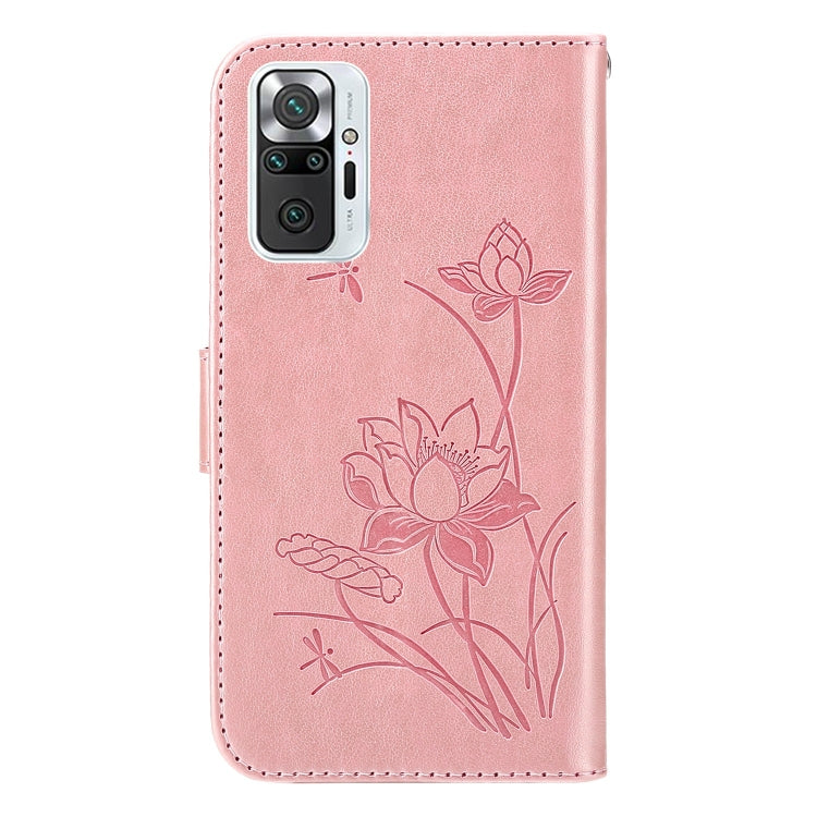 For Xiaomi Redmi Note 9 Pro / Pro Max Lotus Embossed Leather Phone Case