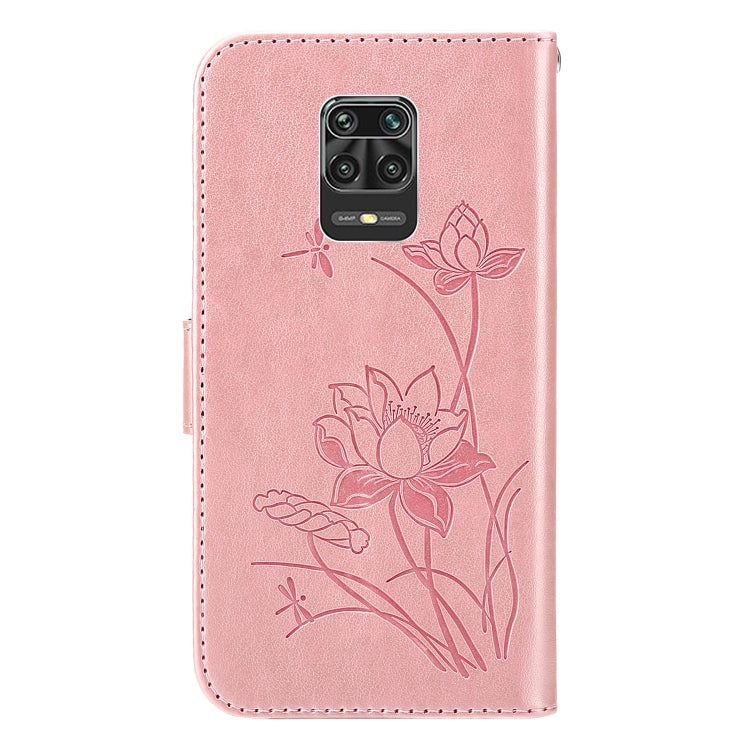 For Xiaomi Redmi Note 10 Pro / Pro Max Lotus Embossed Leather Phone Case