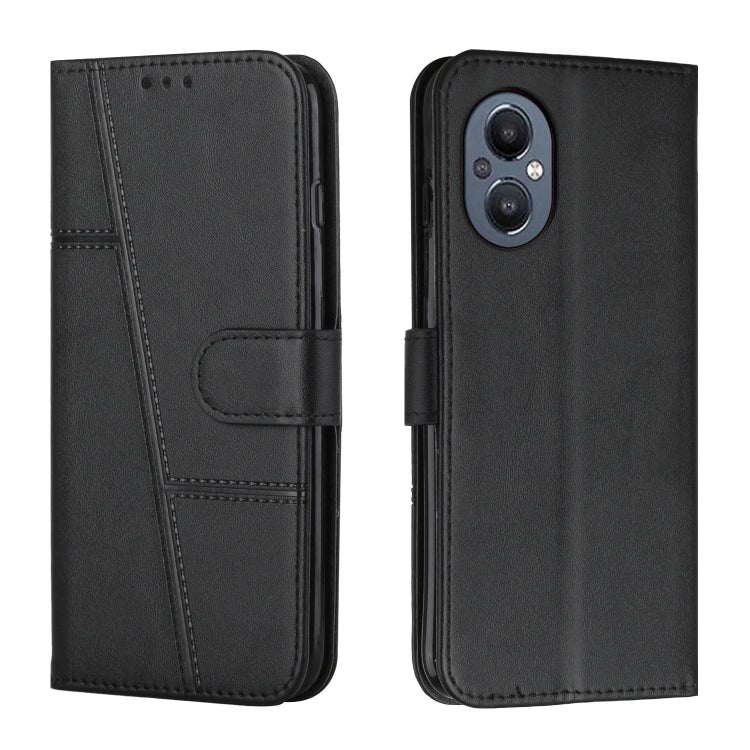 For OPPO A96 5G / Reno7 Z 5G / OnePlus Nord N20 5G Stitching Calf Texture Buckle Leather Phone Case