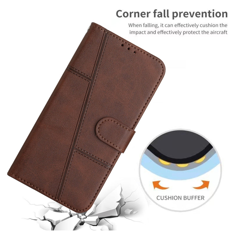 For OPPO A96 5G / Reno7 Z 5G / OnePlus Nord N20 5G Stitching Calf Texture Buckle Leather Phone Case