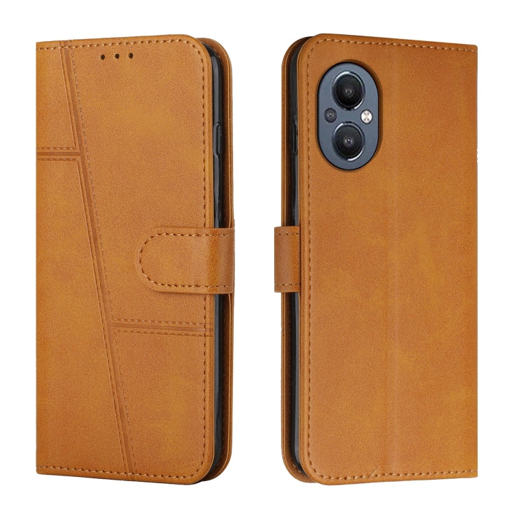 For OPPO A96 5G / Reno7 Z 5G / OnePlus Nord N20 5G Stitching Calf Texture Buckle Leather Phone Case