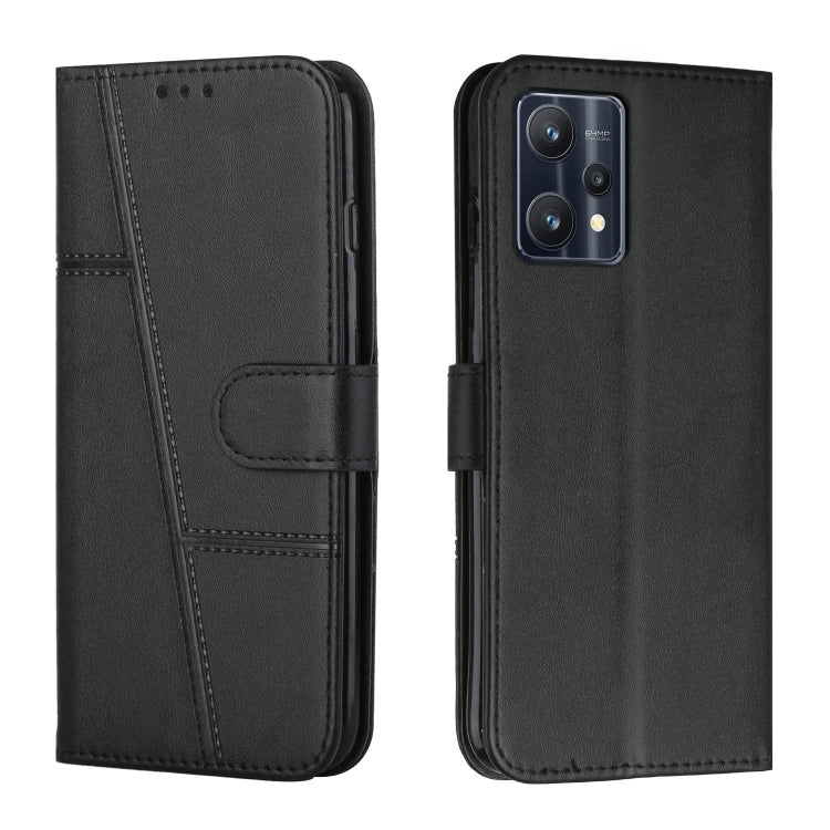 For OPPO Realme 9 Pro / Realme V25 Stitching Calf Texture Buckle Leather Phone Case