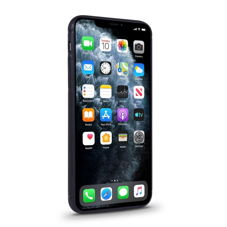 For iPhone 11 Pro Shockproof PC + PU Protective Case with Invisible Spring Holder & Card Slot