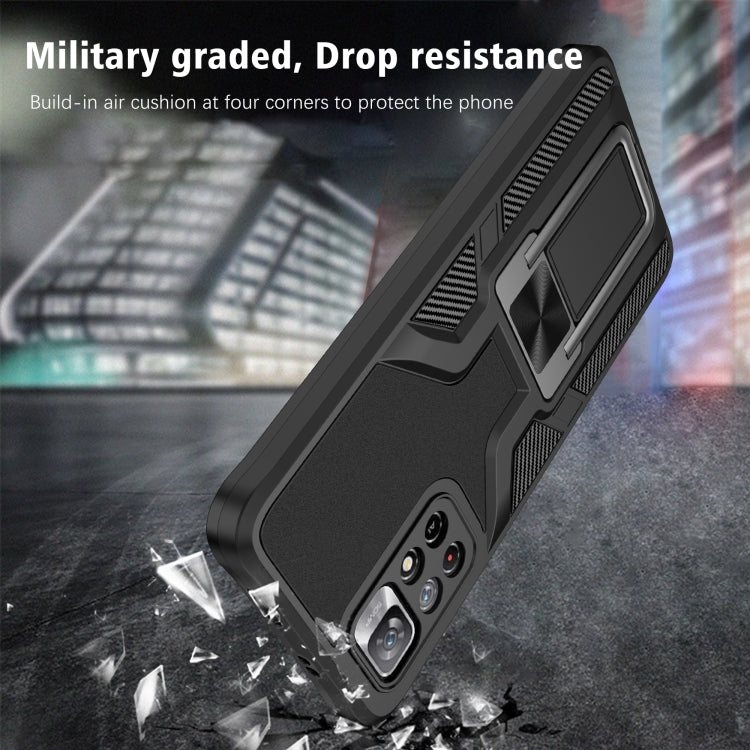 For Xiaomi Redmi Note 11 5G Armor 2 in 1 PC + TPU Magnetic Phone Case