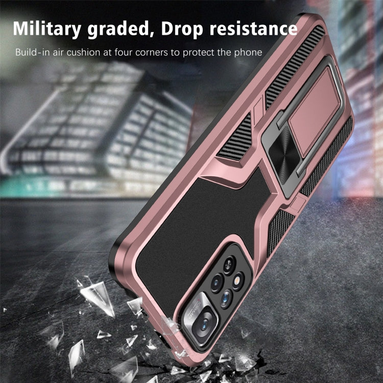 For Xiaomi Redmi Note 11 Pro Armor 2 in 1 PC + TPU Magnetic Phone Case