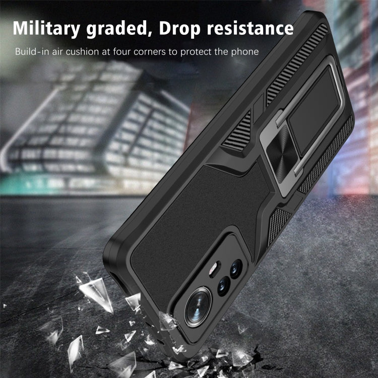 For Xiaomi 12 Pro Armor 2 in 1 PC + TPU Magnetic Phone Case
