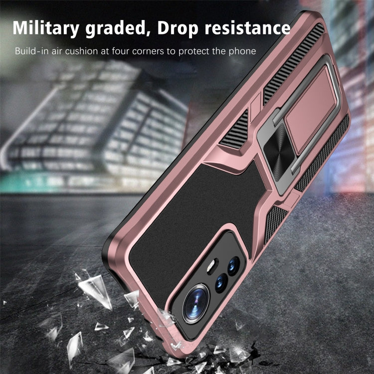 For Xiaomi 12 Pro Armor 2 in 1 PC + TPU Magnetic Phone Case