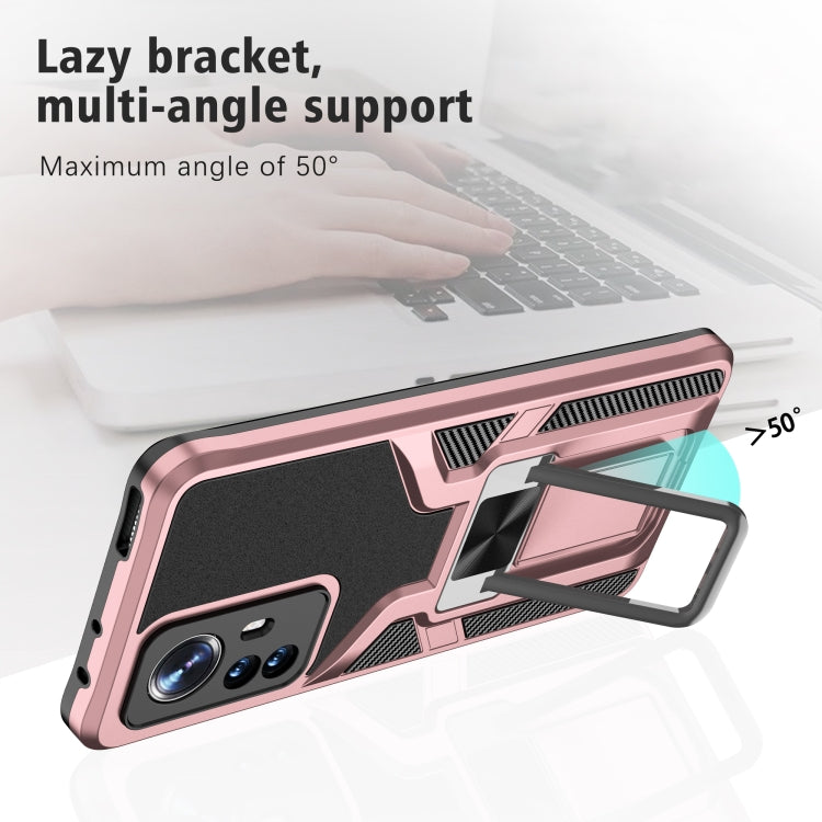 For Xiaomi 12 Pro Armor 2 in 1 PC + TPU Magnetic Phone Case