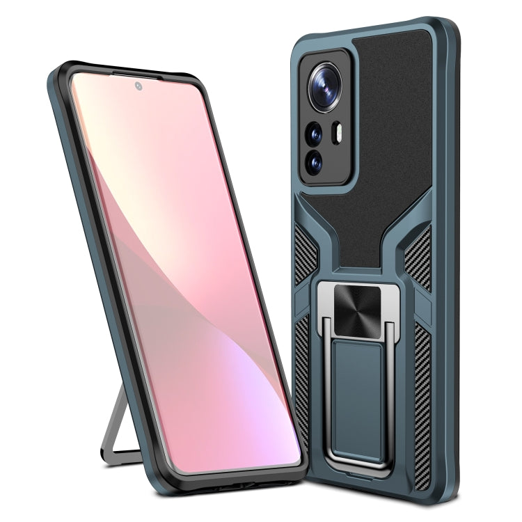 For Xiaomi 12 Pro Armor 2 in 1 PC + TPU Magnetic Phone Case