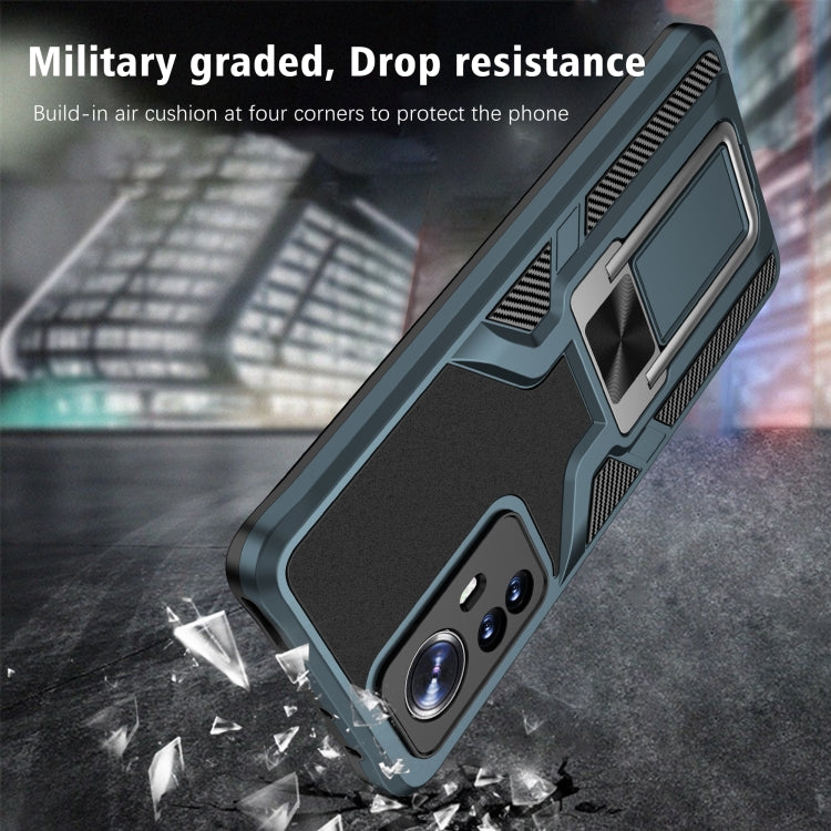 For Xiaomi 12 Pro Armor 2 in 1 PC + TPU Magnetic Phone Case
