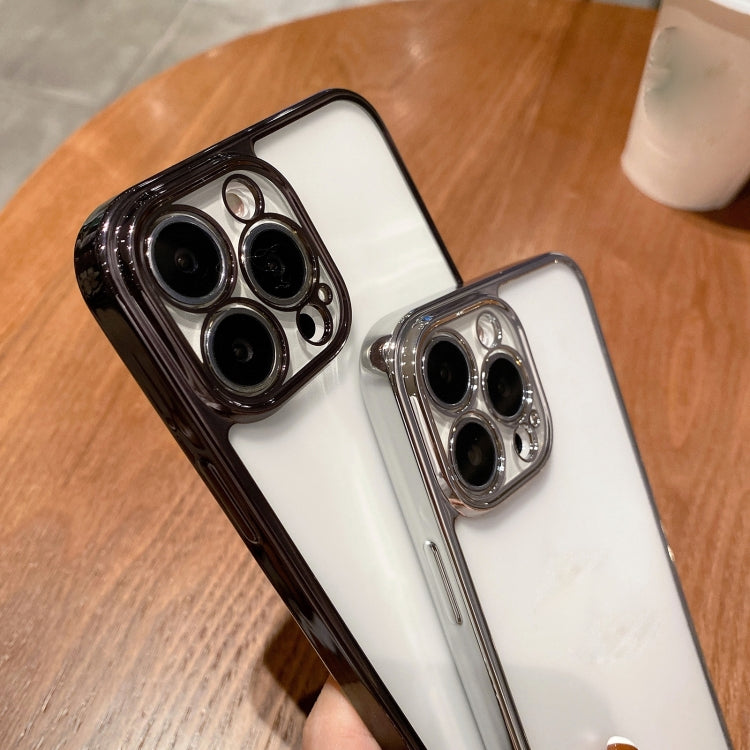 For iPhone 13 Pro Electroplated Frosted Glass Phone Case