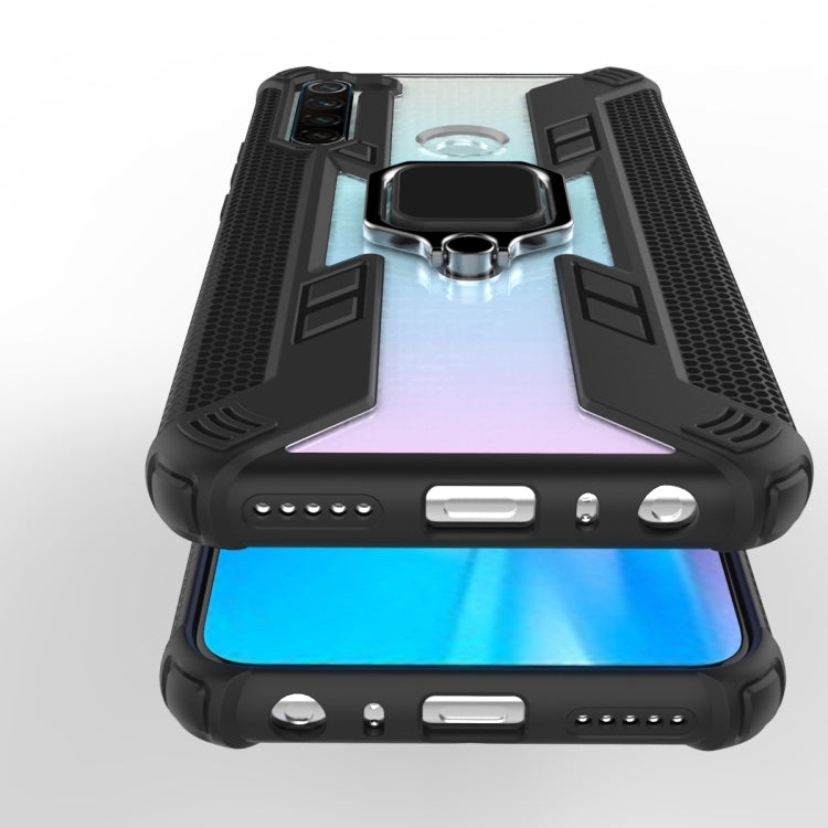 For Xiaomi Redmi Note 8T Iron Warrior Shockproof PC + TPU Protective Case with Ring Holder(Red)