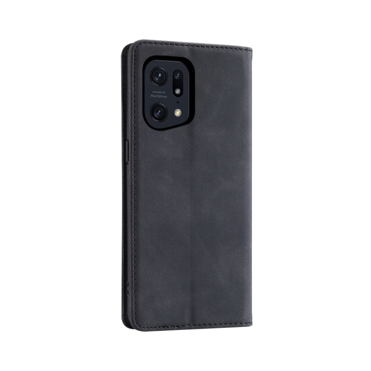 For OPPO Find X5 / X5 Pro Splicing Skin Feel Magnetic Leather Phone Case