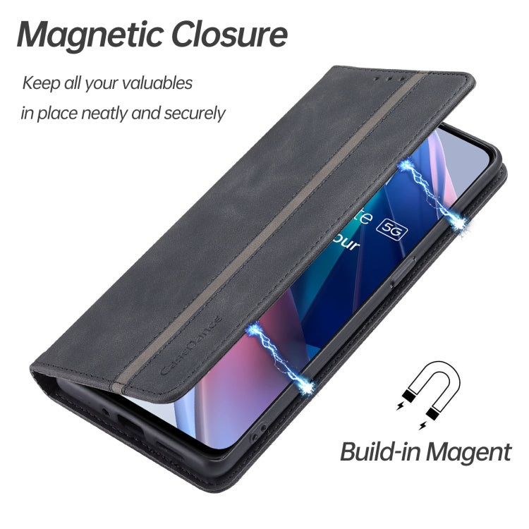 For OPPO Find X5 / X5 Pro Splicing Skin Feel Magnetic Leather Phone Case