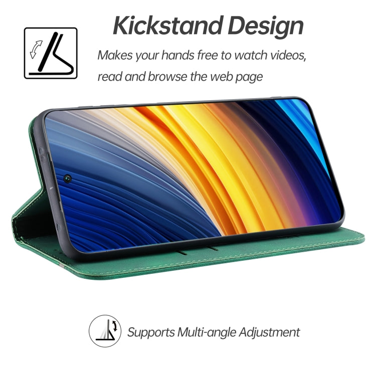 For Xiaomi Poco X3 / X3 Pro Splicing Skin Feel Magnetic Leather Phone Case