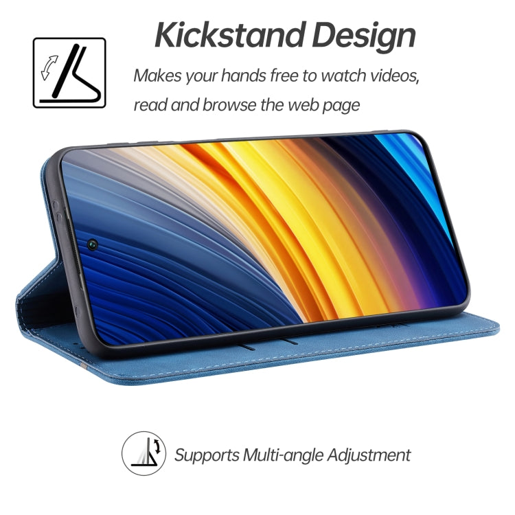 For Xiaomi Poco X3 / X3 Pro Splicing Skin Feel Magnetic Leather Phone Case