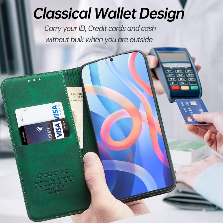 For Xiaomi Redmi Note 11 5G CN Version Splicing Skin Feel Magnetic Leather Phone Case