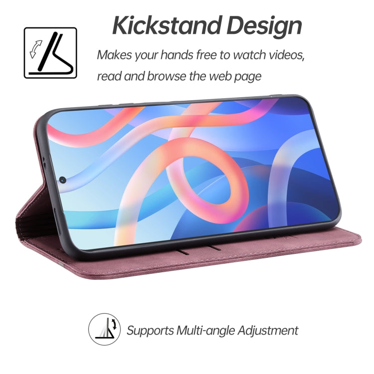 For Xiaomi Redmi Note 11 5G CN Version Splicing Skin Feel Magnetic Leather Phone Case