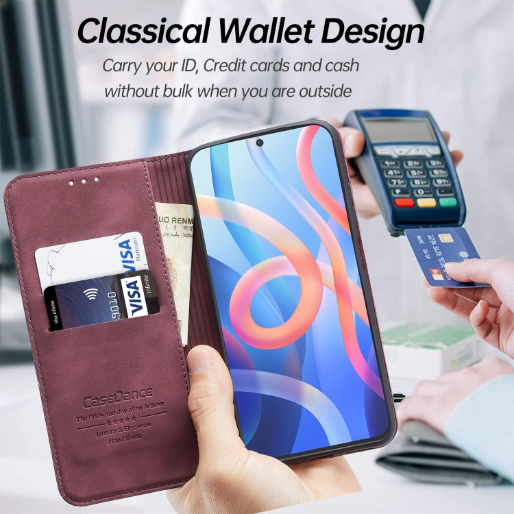 For Xiaomi Redmi Note 11 5G CN Version Splicing Skin Feel Magnetic Leather Phone Case