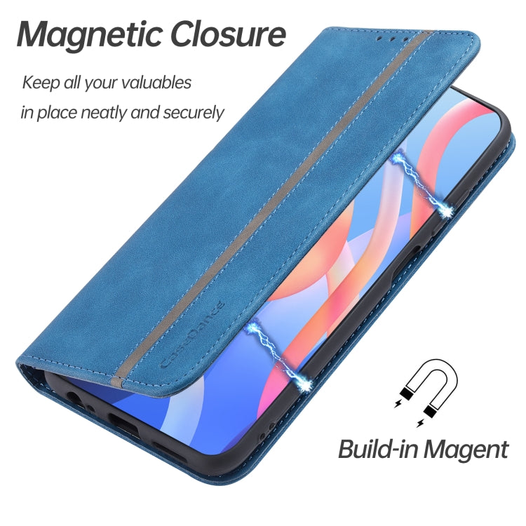 For Xiaomi Redmi Note 11 5G CN Version Splicing Skin Feel Magnetic Leather Phone Case