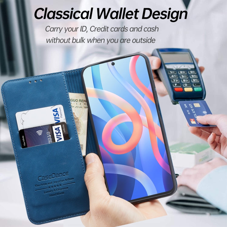 For Xiaomi Redmi Note 11 5G CN Version Splicing Skin Feel Magnetic Leather Phone Case