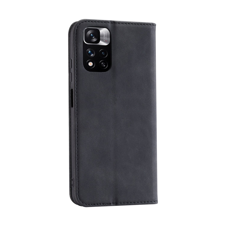 For Xiaomi Redmi Note 11 Pro 5G CN Version Splicing Skin Feel Magnetic Leather Phone Case